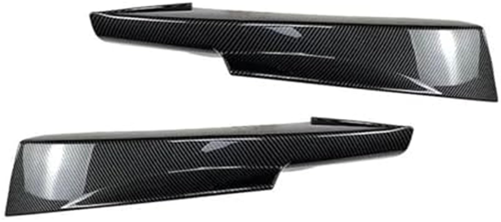 HUVNEXA Splitter, for BMW, 3er E90 E91 LCI Sport 2009-2012 Auto Frontstoßstange Lippensplitter Diffusor Body Kits Spoiler Stoßstangenschutz Lippensplitter (Carbon Look Splitter)(BLACK Carbon Look Spli von HUVNEXA
