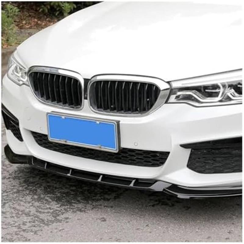 HUVNEXA Splitter, for BMW, 5 G30 G31 530d 525i 540i 530i 2018-2020 Front Lower Bumper Kinn Lip Splitter Diffusor Spoiler Stoßstangenschutz Schutz Lippensplitter (Mattschwarz)(Black Glossy Black) von HUVNEXA
