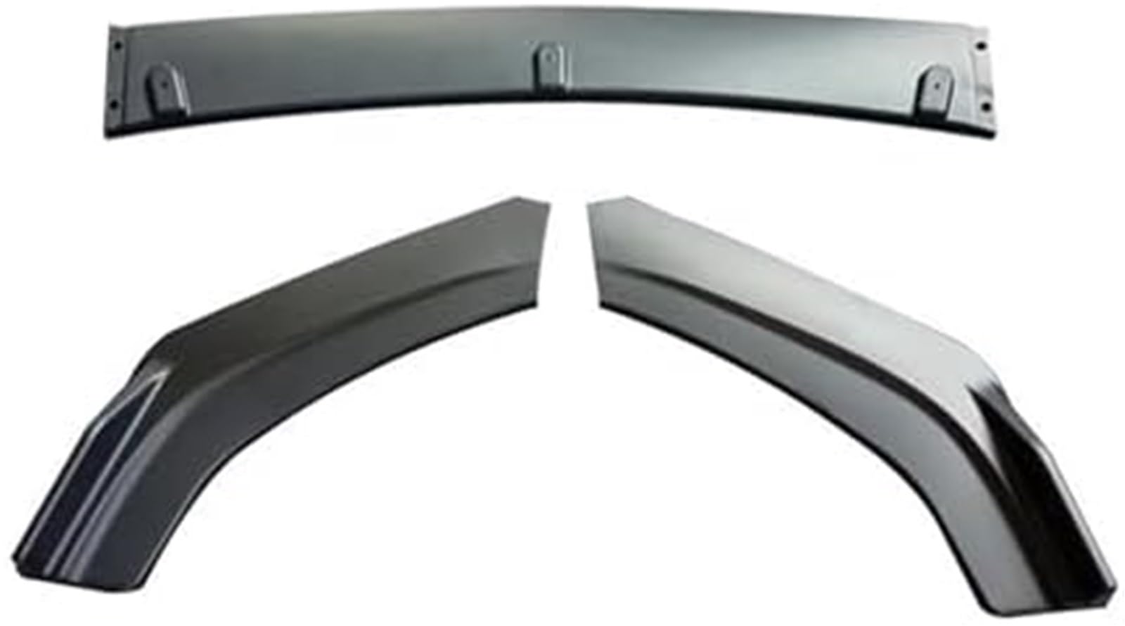 HUVNEXA Splitter, for Lancer EX, for Evo 2013-2016 Frontstoßstangen-Spoilerschutzplatte Lippenkörper-Kit Carbon-Oberfläche Auto-Dekorstreifen Kinnschaufel Lippensplitter(Mattschwarz) Autospoilersplitt von HUVNEXA