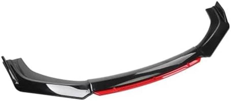 HUVNEXA Splitter Auto Frontstoßstange Lip Body Kit Splitter Spoiler Diffusor Schutz Trim Air Dam Blaue Zunge, for Lexus, IS250 300350 Lippensplitter (Schwarz und Rot glänzend)(BLACK Gloss Black and Re von HUVNEXA