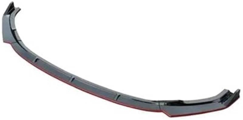 HUVNEXA Splitter-Frontschweller, Lippenstoßstangen-Spoilerzubehör, for Changan, for UNI-K Splitter Carbon Paint Body Kit, for UNIK 2021-2023 Lippensplitter (Schwarz Rot glänzend) Autospoilersplitter(B von HUVNEXA