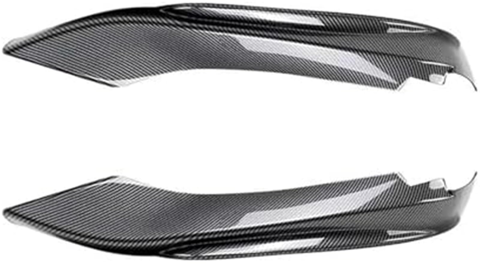 HUVNEXA Splitter Frontstoßstange Seitensplitter Spoiler Kit Nebelscheinwerferabdeckung, for BMW, 4er F32 F33 F36 Sport 420i 428i 435i 440i Tech 2014-2020 Lippensplitter (Carbon Look B)(BLACK Carbon Lo von HUVNEXA