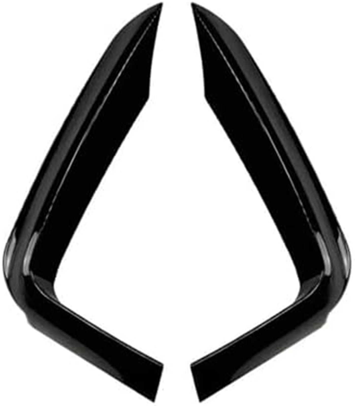 HUVNEXA Splitter Frontstoßstange Seitensplitter Spoiler Kit Nebelscheinwerferabdeckung, for BMW, 4er F32 F33 F36 Sport 420i 428i 435i 440i Tech 2014-2020 Lippensplitter (Carbon Look B)(BLACK Gloss Bla von HUVNEXA