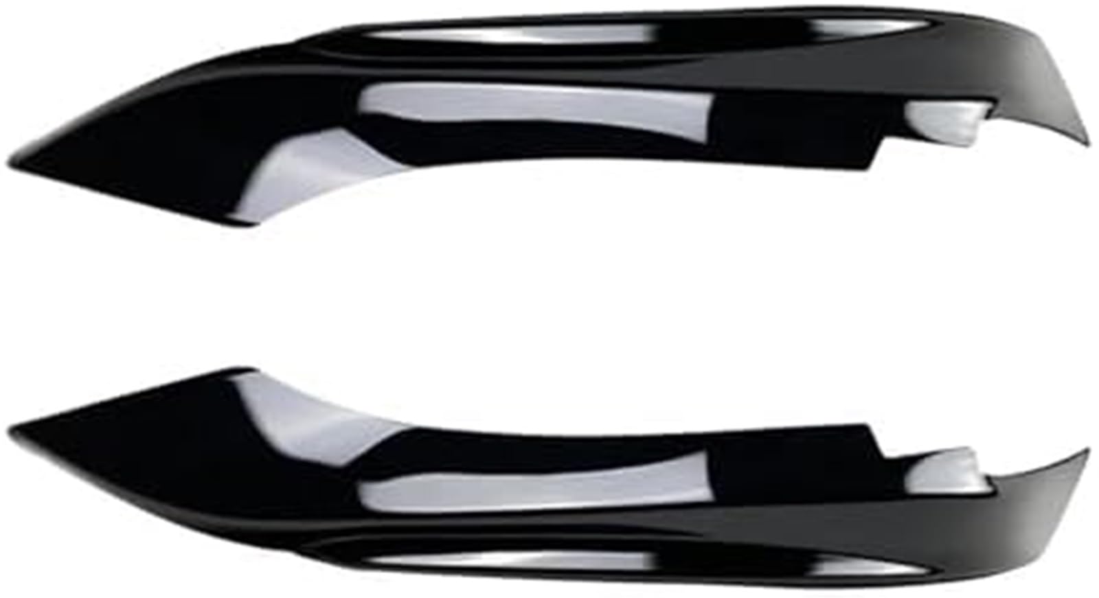 HUVNEXA Splitter Frontstoßstange Seitensplitter Spoiler Kit Nebelscheinwerferabdeckung, for BMW, 4er F32 F33 F36 Sport 420i 428i 435i 440i Tech 2014-2020 Lippensplitter (Carbon Look B)(BLACK Gloss Bla von HUVNEXA