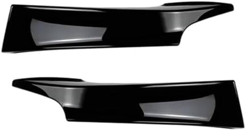 HUVNEXA Splitter Frontstoßstangenlippenspoiler-Splitter Nebelscheinwerfer-Kühlergrillverkleidung, for BMW, F20 F21 1er 120d 120i M135i Pack 2011-2015 Pre-LCI Bodykit Lippensplitter (Schwarz glänzend) von HUVNEXA