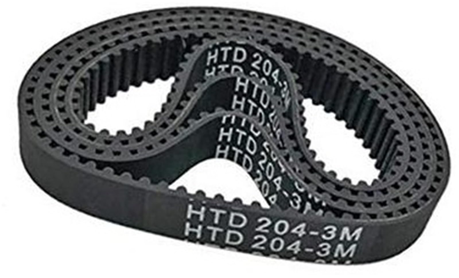 HUVNEXA Synchronriemen, 204/207/210/213/216/219/222/225 mm, Breite 9/10/15 mm, Gummi-Zahnriemen, geschlossene Schleife, Teilung 3 mm, genaue Größe Zahnriemen für 3D-Drucker(Black Length 213mm) von HUVNEXA