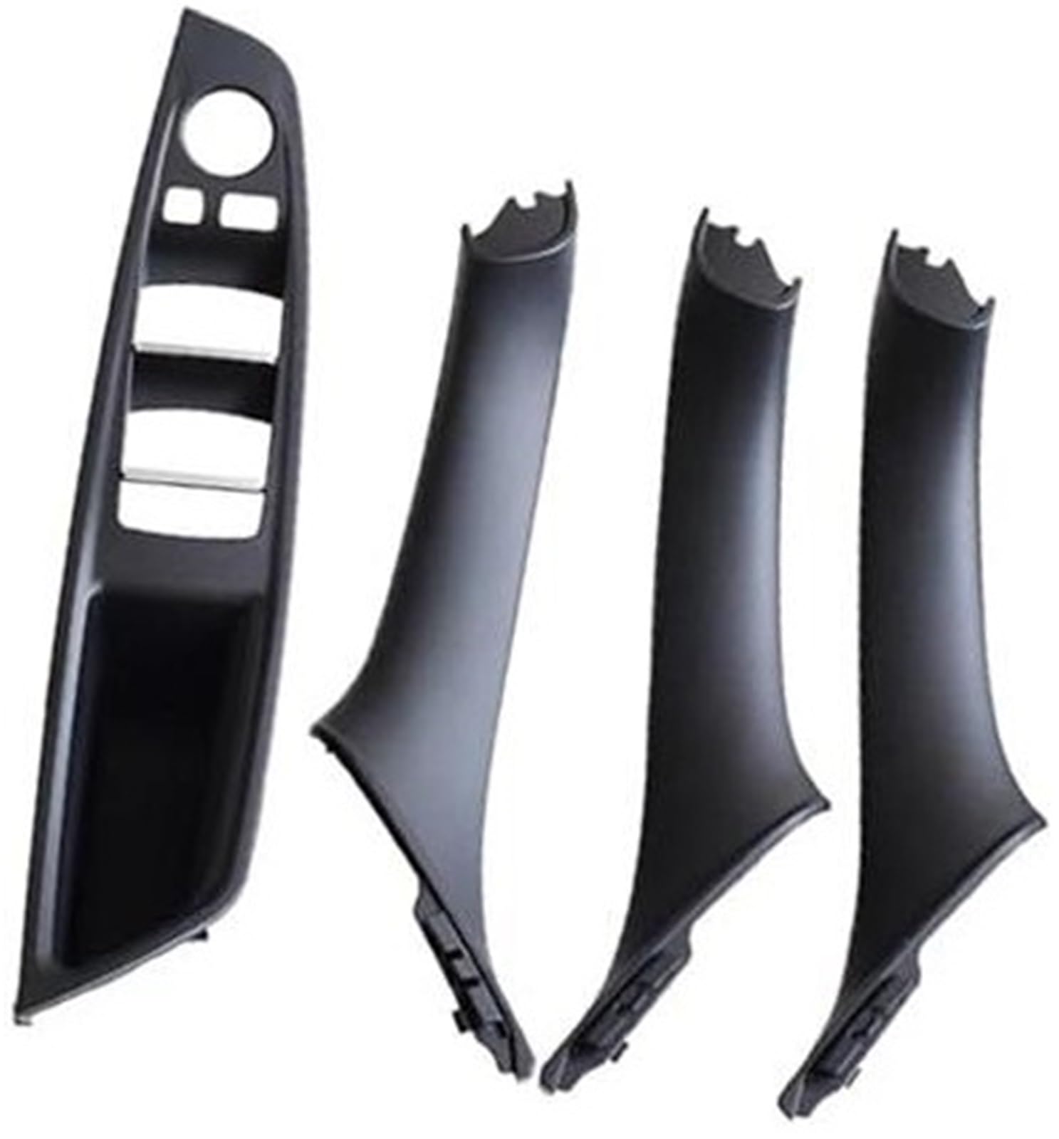 HUVNEXA Top ABS Armlehne Innentüren Griff Panel Pull Trim LHD, for, 5 Serie F10 F11 520i 528i 525d 535i Schwarz Beige 51417225858 Türgriff für den Autoinnenraum(Black-4Pcs) von HUVNEXA