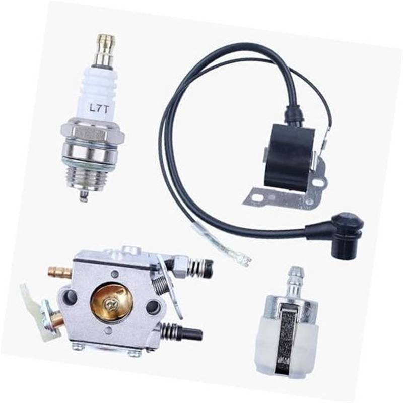 HUVNEXA Vergaser Zündspule Zündkerze Kit, for Husqvarna, 50 51 55, for Rancher, Kettensäge Rasenmäher-Zündkerze von HUVNEXA