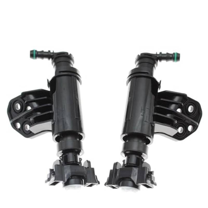 HUVNEXA Vorne Links rechts Scheinwerfer Wahser Sparyer Düsenpumpe Zylinderkappe Jet, for Hyundai, Tucson Abdeckung für Autowaschdüsen(Black Nozzle Pair) von HUVNEXA