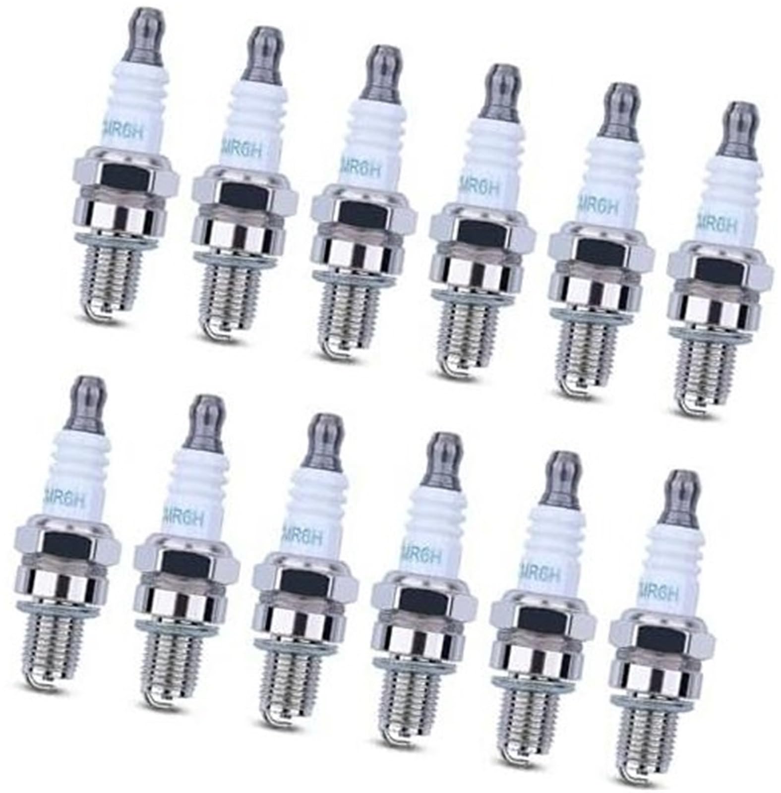 HUVNEXA Zündkerze, for NGK, 3365, for STIHL, BR600 BR500 BR550 FC70 FC90 FS90 FS100 FS110 FS90R FS100R FS110R FS130R Freischneider-Trimmer (12 Stück) Rasenmäher-Zündkerze von HUVNEXA