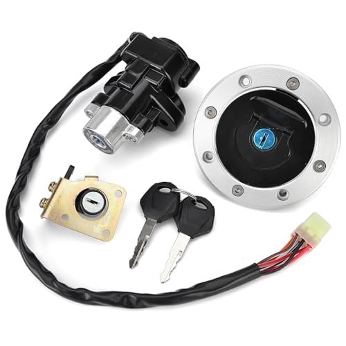 HUVNEXA Zündschalter Tankdeckel, for GSX600 GSX750 GSXR600 GSXR750 TL1000R TL1000S GSX 1200 FSW/FSX Inazuma, for Sitz, Schlossschlüsselsatz von HUVNEXA