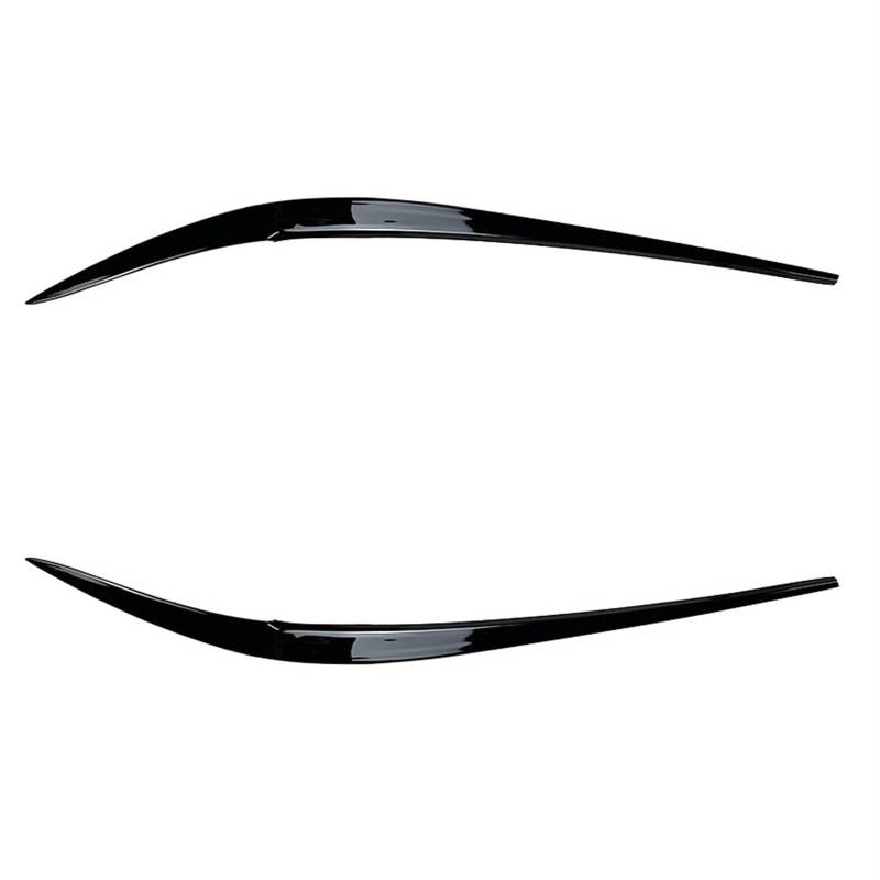 HUVNEXA for 3 Serie G20 G21 ABS Glänzend Auto Böse Scheinwerfer Augenbrauen Augenlid Body Kit 316 318 320 325 330 2019-2022 Limousine/Touring Autoscheinwerferaufkleber(Gloss Black) von HUVNEXA