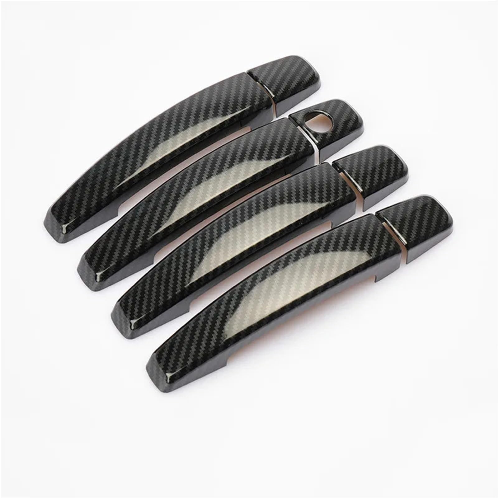 HUVNEXA for Chevrolet, for Cruze, 2008-2013 Captiva 2006-2013, for Camaro, 2010-2015 Spark 2009-2011 Chrom-Carbonfaser-Autotürgriffabdeckung Abdeckung für Außentürgriffe(Carbon Fiber) von HUVNEXA