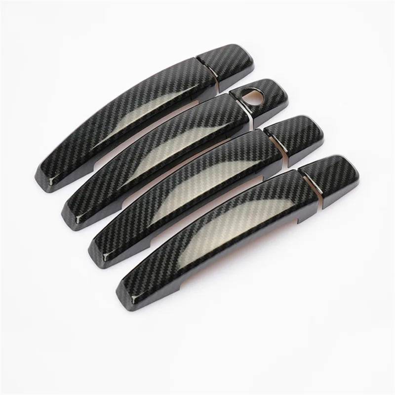 HUVNEXA for Chevrolet, for Cruze, 2008-2013 Captiva 2006-2013, for Camaro, 2010-2015 Spark 2009-2011 Chrom-Carbonfaser-Autotürgriffabdeckung Abdeckung für Außentürgriffe(Carbon Fiber) von HUVNEXA
