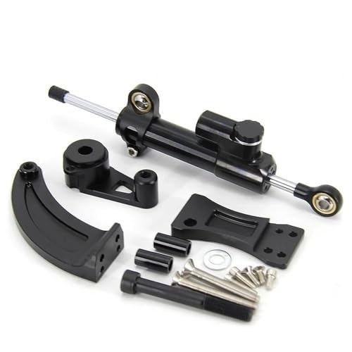 HUVNEXA for Dualtron, Spider Raptor2 Eagel Pro Elektroroller Richtungslenkungsdämpfer-Halterungssatz Montage Lenkungsdämpfer für Elektroroller(Black Damper Bracket Kit A1) von HUVNEXA