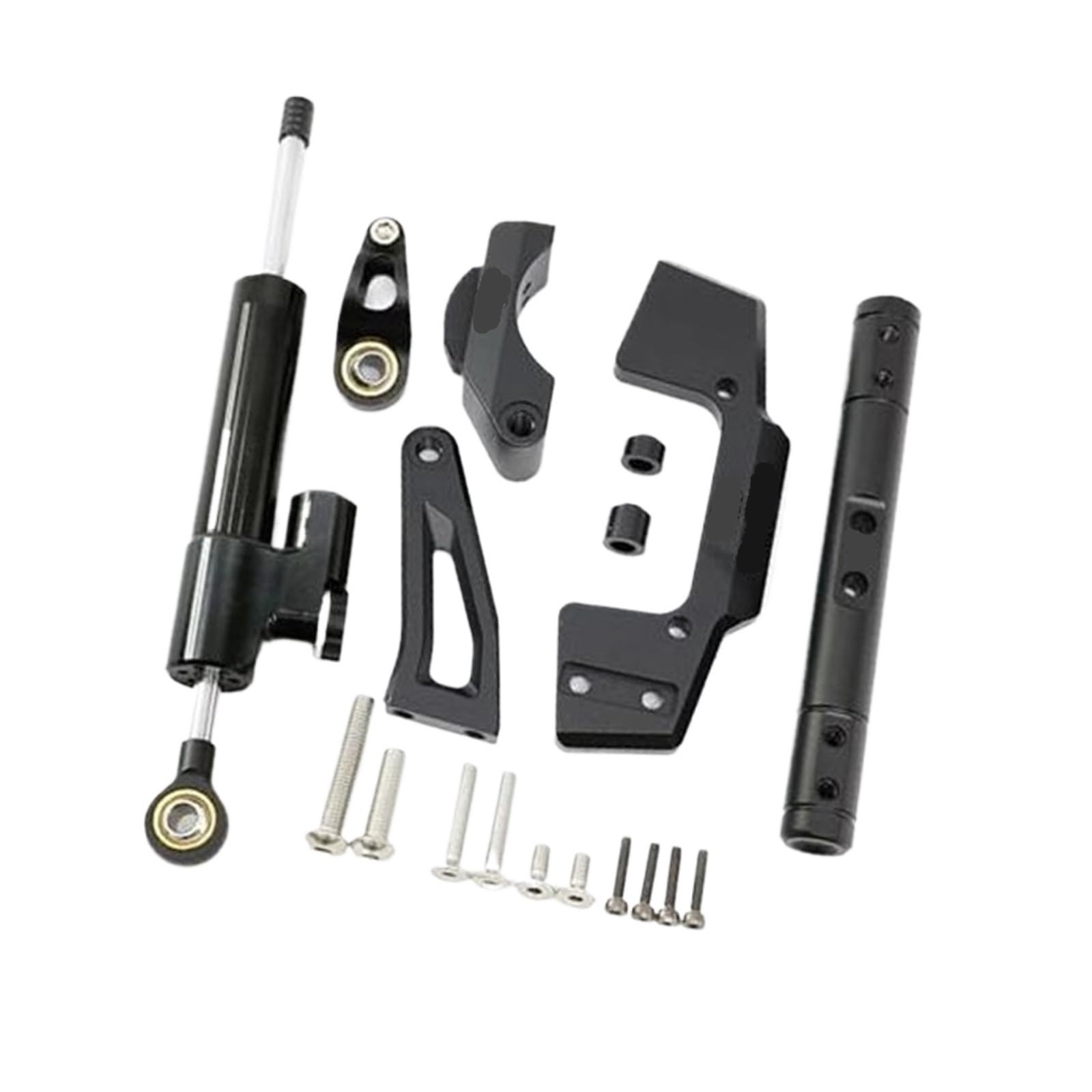HUVNEXA for Dualtron, Sturm-Elektroroller-Teilehalter, feuchte Kohlefaser-Dämpferbaugruppe Lenkungsdämpfer für Elektroroller(Black 1) von HUVNEXA