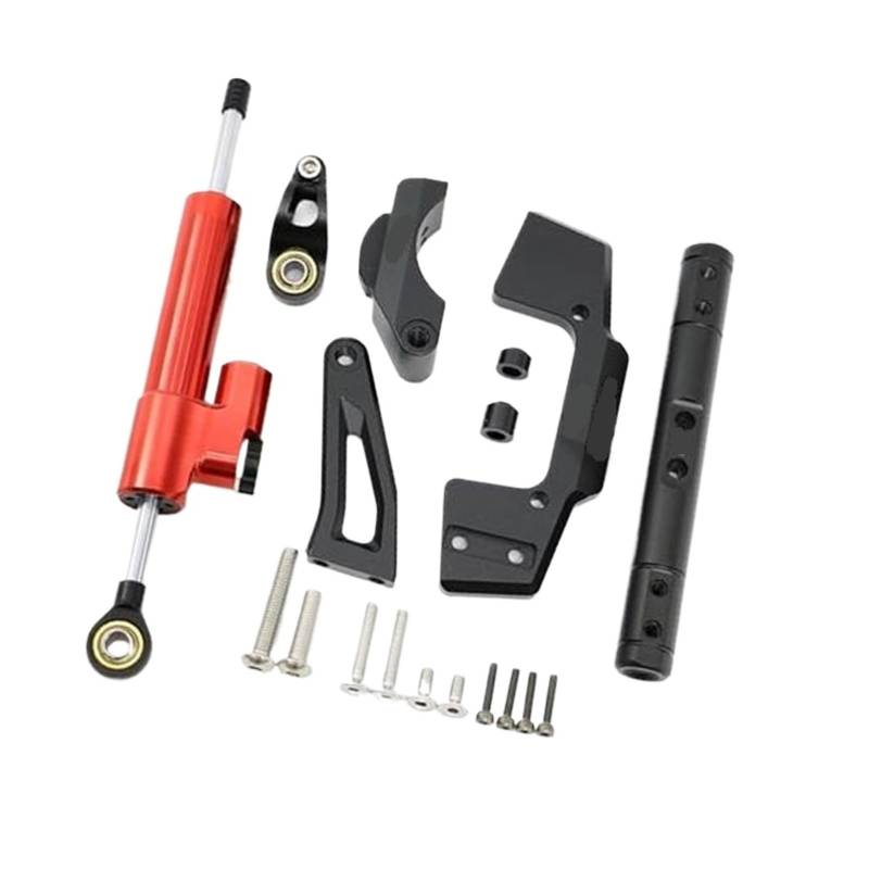 HUVNEXA for Dualtron, Sturm-Elektroroller-Teilehalter, feuchte Kohlefaser-Dämpferbaugruppe Lenkungsdämpfer für Elektroroller(Black C) von HUVNEXA