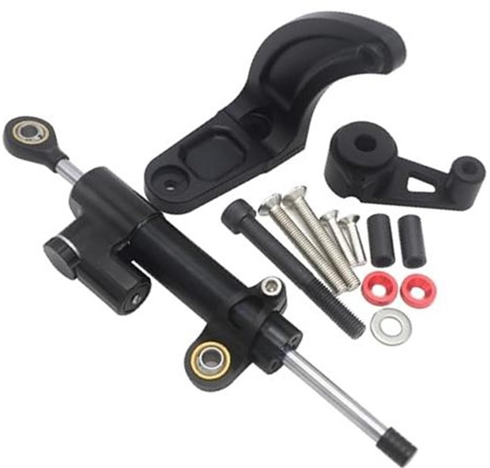 HUVNEXA for Dualtron, Ultra 2, Limited Elektroroller Stabilisator-Dämpfer-Montagehalterungssatz Lenkungsdämpfer für Elektroroller(Black C) von HUVNEXA