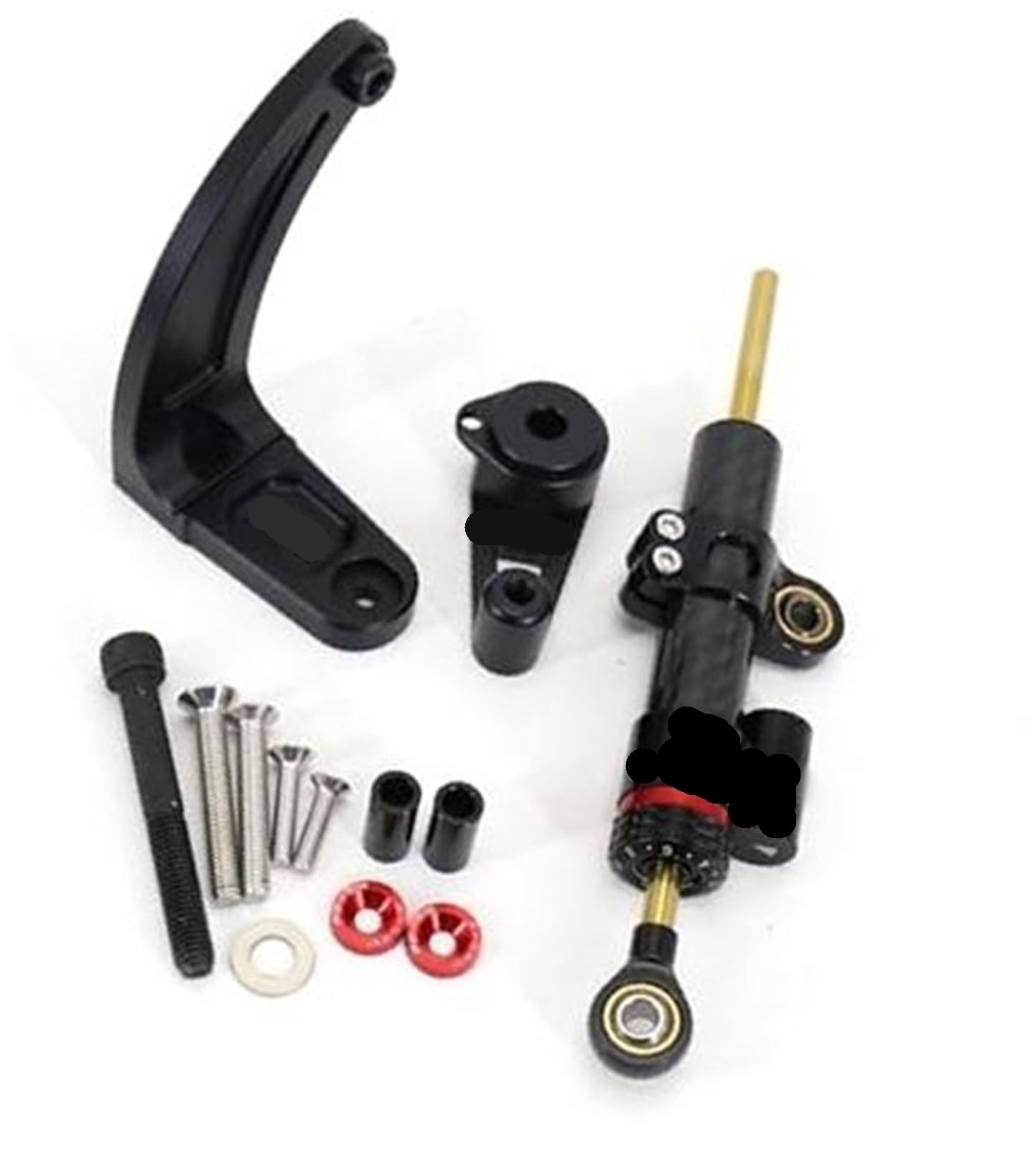 HUVNEXA for Dualtron, Ultra 2 Elektroroller-Zubehör, Stabilisator, Kohlefaser-Dämpfer-Montagehalterungs-Set Lenkungsdämpfer für Elektroroller(Carbon Fiber) von HUVNEXA