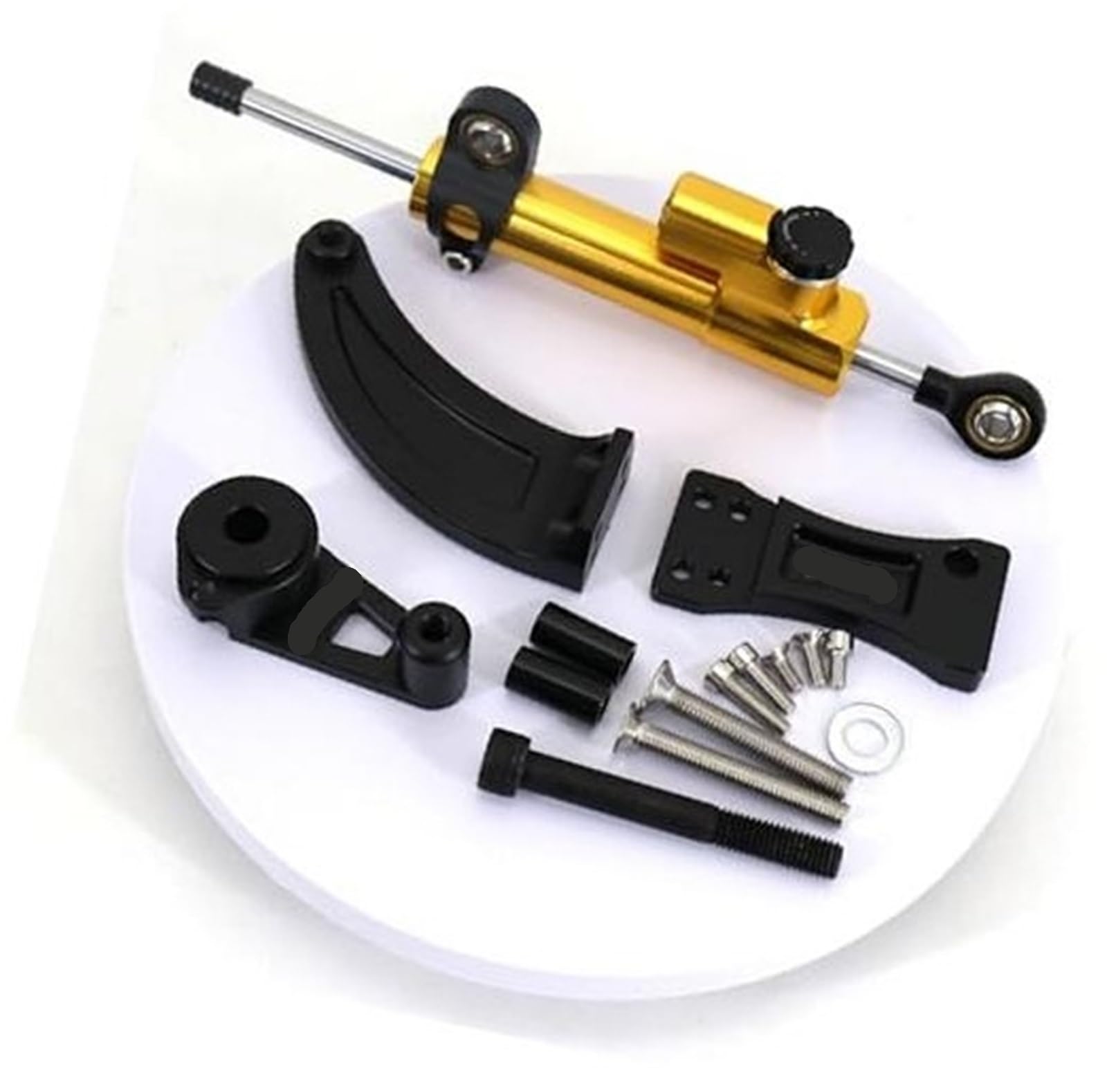 HUVNEXA for Dualtron, for Spider, Raptor2, Eagle Pro, Elektroroller Lenkungsdämpfer Stoßdämpfer Stabilität Montagehalterungssatz Lenkungsdämpfer für Elektroroller(Black 1) von HUVNEXA