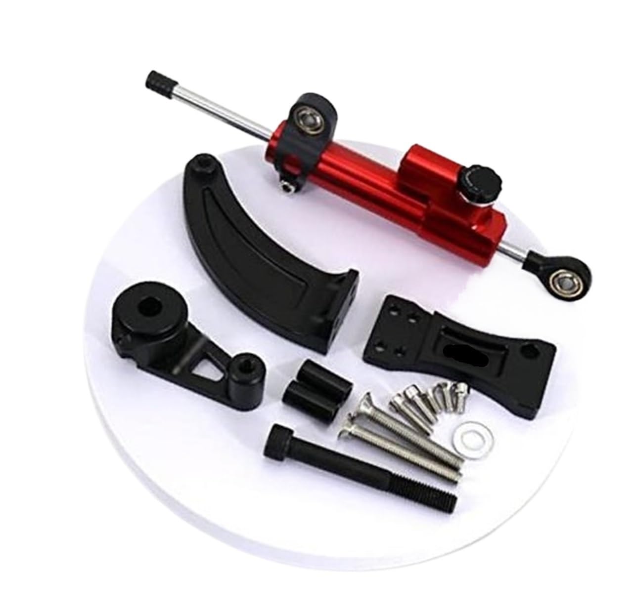 HUVNEXA for Dualtron, for Spider, for Raptor2, Eagle Pro, Elektroroller Lenkungsdämpfer Stoßdämpfer Stabilität Montagehalterungssatz Lenkungsdämpfer für Elektroroller(Black 1) von HUVNEXA