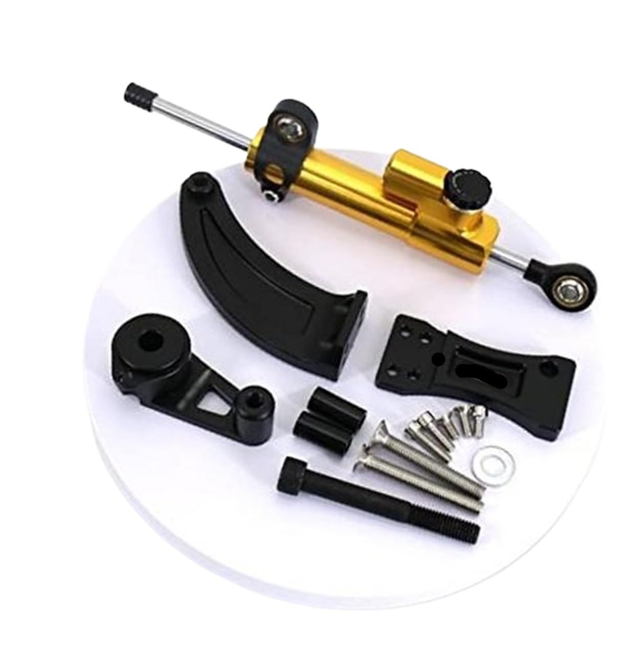 HUVNEXA for Dualtron, for Spider, for Raptor2, Eagle Pro, Elektroroller Lenkungsdämpfer Stoßdämpfer Stabilität Montagehalterungssatz Lenkungsdämpfer für Elektroroller(Black C) von HUVNEXA