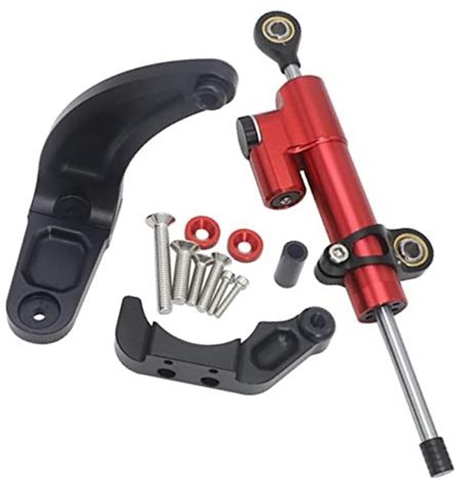 HUVNEXA for Dualtron, for Thunder, 3 DT3 Elektroroller, verstellbare Lenkung, stabilisierende Dämpfer, Halterung, Halterung, Support-Kit, Top-Zubehör Lenkungsdämpfer für Elektroroller(Black 1) von HUVNEXA