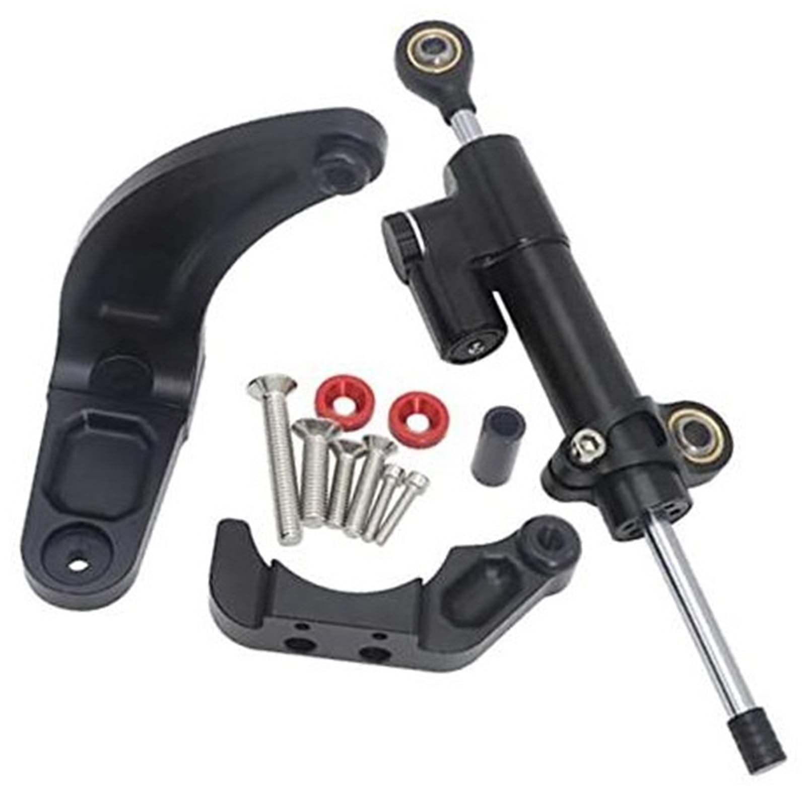 HUVNEXA for Dualtron, for Thunder, 3 DT3 Elektroroller, verstellbare Lenkung, stabilisierende Dämpfer, Halterung, Halterung, Support-Kit, Top-Zubehör Lenkungsdämpfer für Elektroroller(Black C) von HUVNEXA