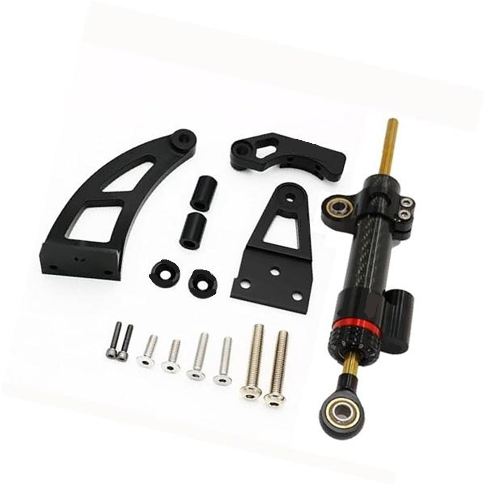 HUVNEXA for Dualtron, for Thunder, II, for Victor Luxury, DT ACHILLEUS DT3 Elektroroller-Zubehör, Minimotor-Richtungslenkungsdämpfer Lenkungsdämpfer für Elektroroller(Black 1) von HUVNEXA