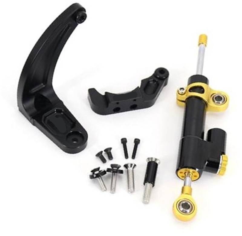 HUVNEXA for Dualtron Achilleus, for Victor Luxury, for Thunder 2, for Dualtron DT3 Lenkungsdämpfer für Elektroroller(Black Gold) von HUVNEXA