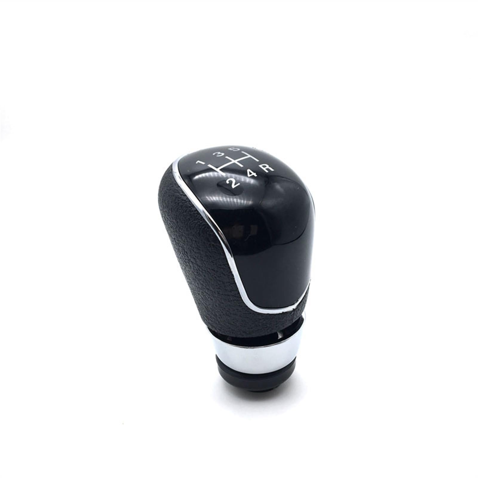 HUVNEXA for Ford, C-MAX Facelift Kuga Auto Auto Schalthebelmanschetten Kohlefaser Auto Handschalthebel Schaltmanschette Abdeckung Gamasche Auto-Schaltknauf(Black 5speed) von HUVNEXA