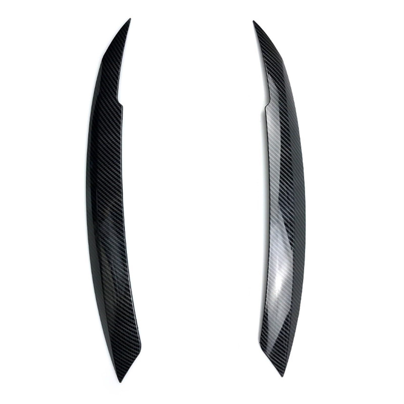 HUVNEXA for Jetta MK6 Sagitar NCS 2010-2018 2 Stücke Auto Scheinwerfer Abdeckung Augenlider Glanz Schwarz Kopf Licht Augenbrauen Trim Abdeckung Aufkleber ABS Autoscheinwerferaufkleber(Carbon Look) von HUVNEXA
