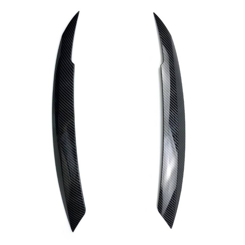 HUVNEXA for Jetta MK6 Sagitar NCS 2010-2018 2 Stücke Auto Scheinwerfer Abdeckung Augenlider Glanz Schwarz Kopf Licht Augenbrauen Trim Abdeckung Aufkleber ABS Autoscheinwerferaufkleber(Carbon Look) von HUVNEXA