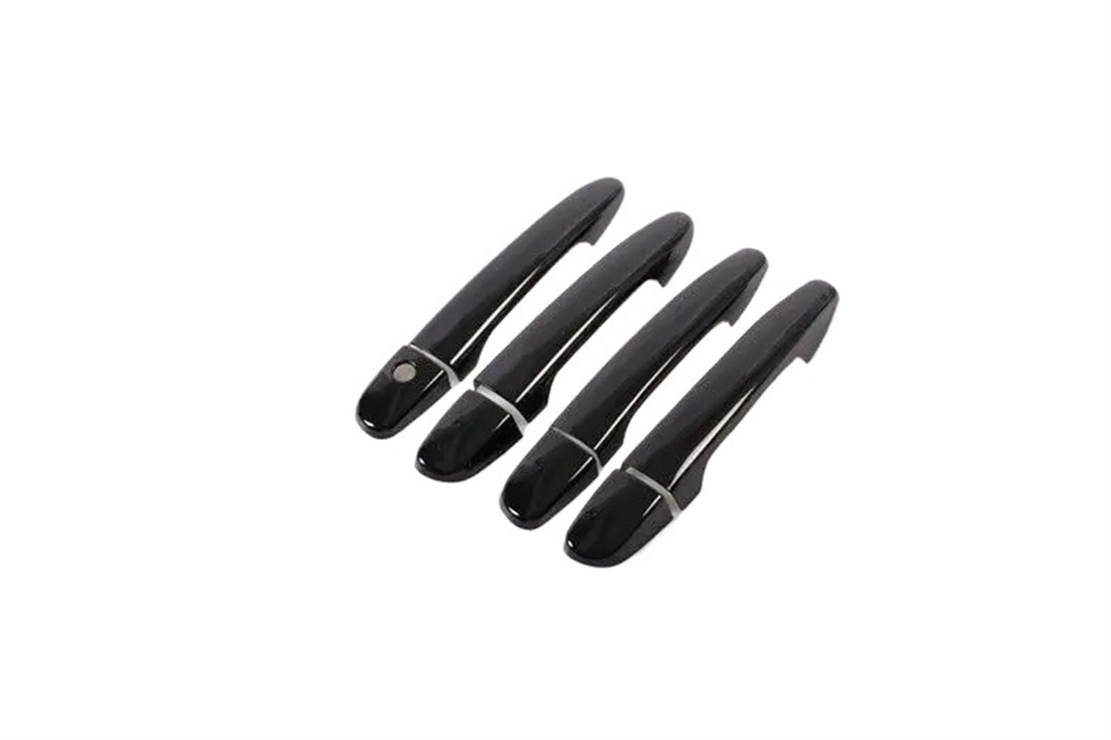 HUVNEXA for Mazda, Cx-5 Cx5 CX 5 2012-2022, glänzendes Schwarzchrom, Autotürgriffabdeckung, Verkleidung, Auto-Styling-Zubehör Abdeckung für Außentürgriffe(Black no Button) von HUVNEXA