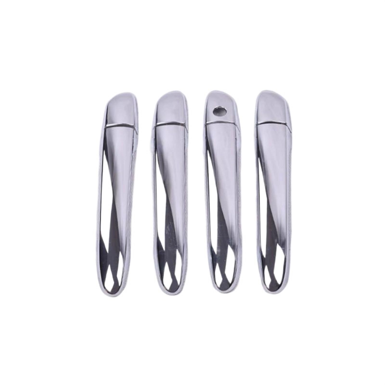 HUVNEXA for Mazda 2 2008-2019, for Mazda 3 2010-2019, for Mazda 6 2007-2019 Styling Carbon Fiber Chrom Autotürgriffabdeckung Autozubehör Abdeckung für Außentürgriffe(Silver no Button) von HUVNEXA