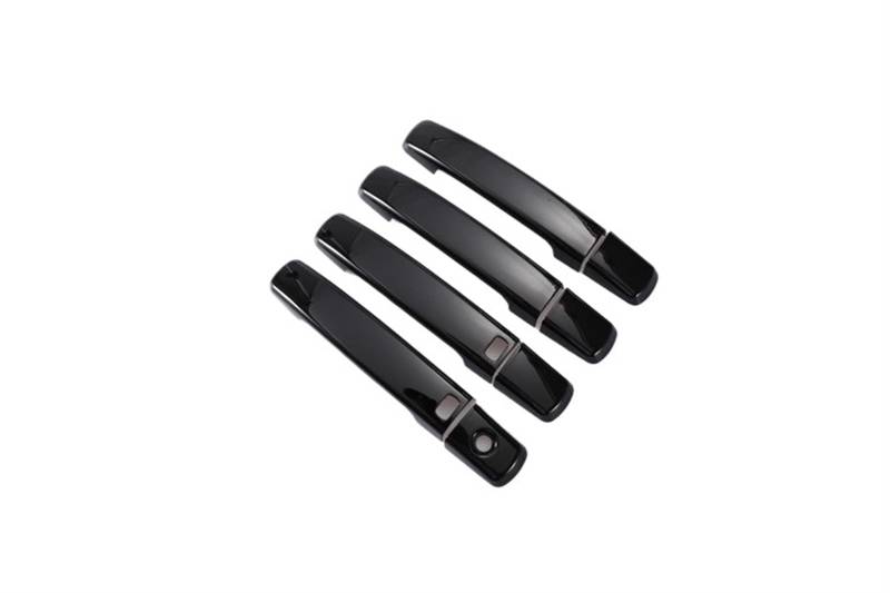 HUVNEXA for Nissan Qashqai J10 2007-2013, glänzendes schwarzes Chrom, Aufkleber for Autotürgriffabdeckungen, Styling-Zubehör Abdeckung für Außentürgriffe(Black 2 Buttons) von HUVNEXA