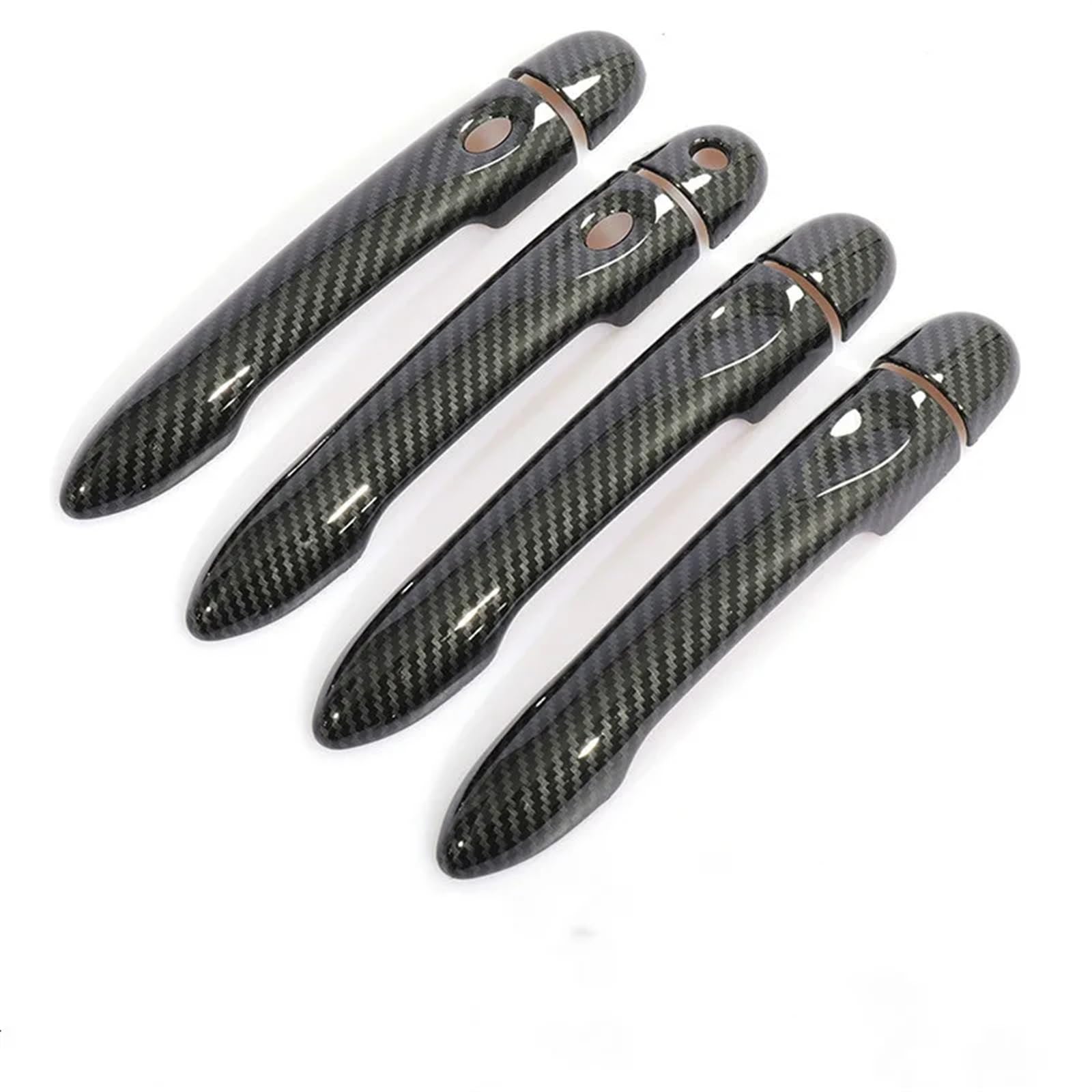 HUVNEXA for Renault, Captur Kaptur, for Samsung, QM3 2013 2014 2015 2016 2017 2018 2019 2020 Carbon Fiber Auto Türgriff Abdeckung Zubehör Abdeckung für Außentürgriffe(4Dr 1 Key 2 Buttons) von HUVNEXA