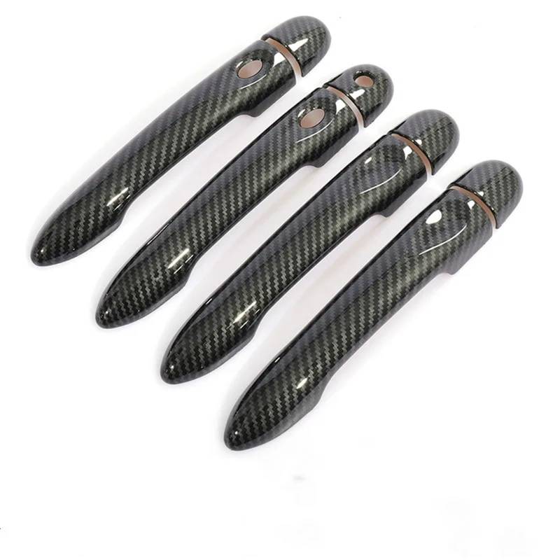 HUVNEXA for Renault, Captur Kaptur, for Samsung, QM3 2013 2014 2015 2016 2017 2018 2019 2020 Carbon Fiber Auto Türgriff Abdeckung Zubehör Abdeckung für Außentürgriffe(4Dr 1 Key 2 Buttons) von HUVNEXA