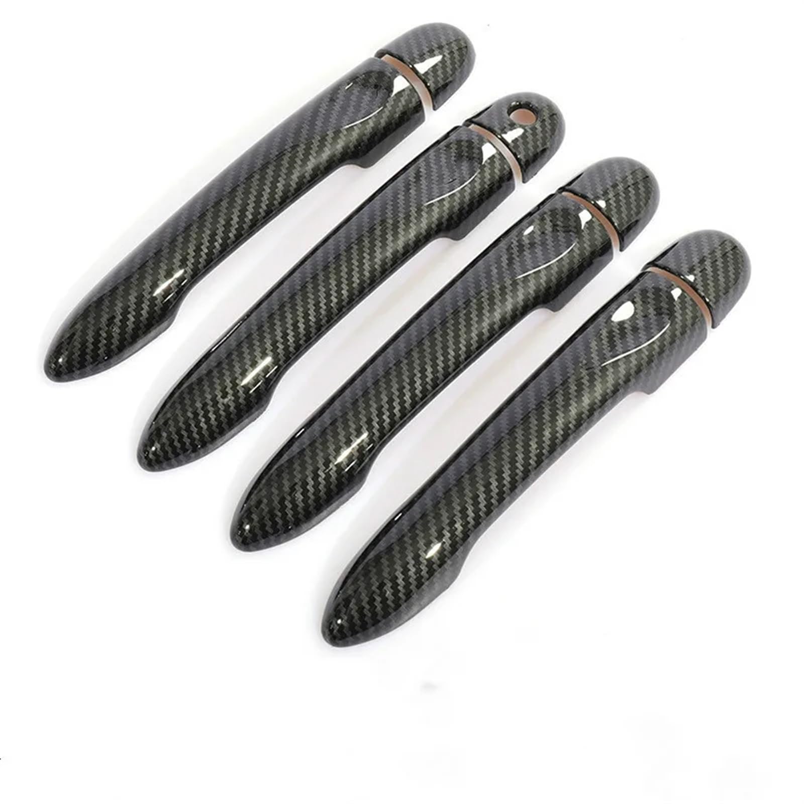HUVNEXA for Renault, Captur Kaptur, for Samsung, QM3 2013 2014 2015 2016 2017 2018 2019 2020 Carbon Fiber Auto Türgriff Abdeckung Zubehör Abdeckung für Außentürgriffe(4Dr 1 Key no Button) von HUVNEXA