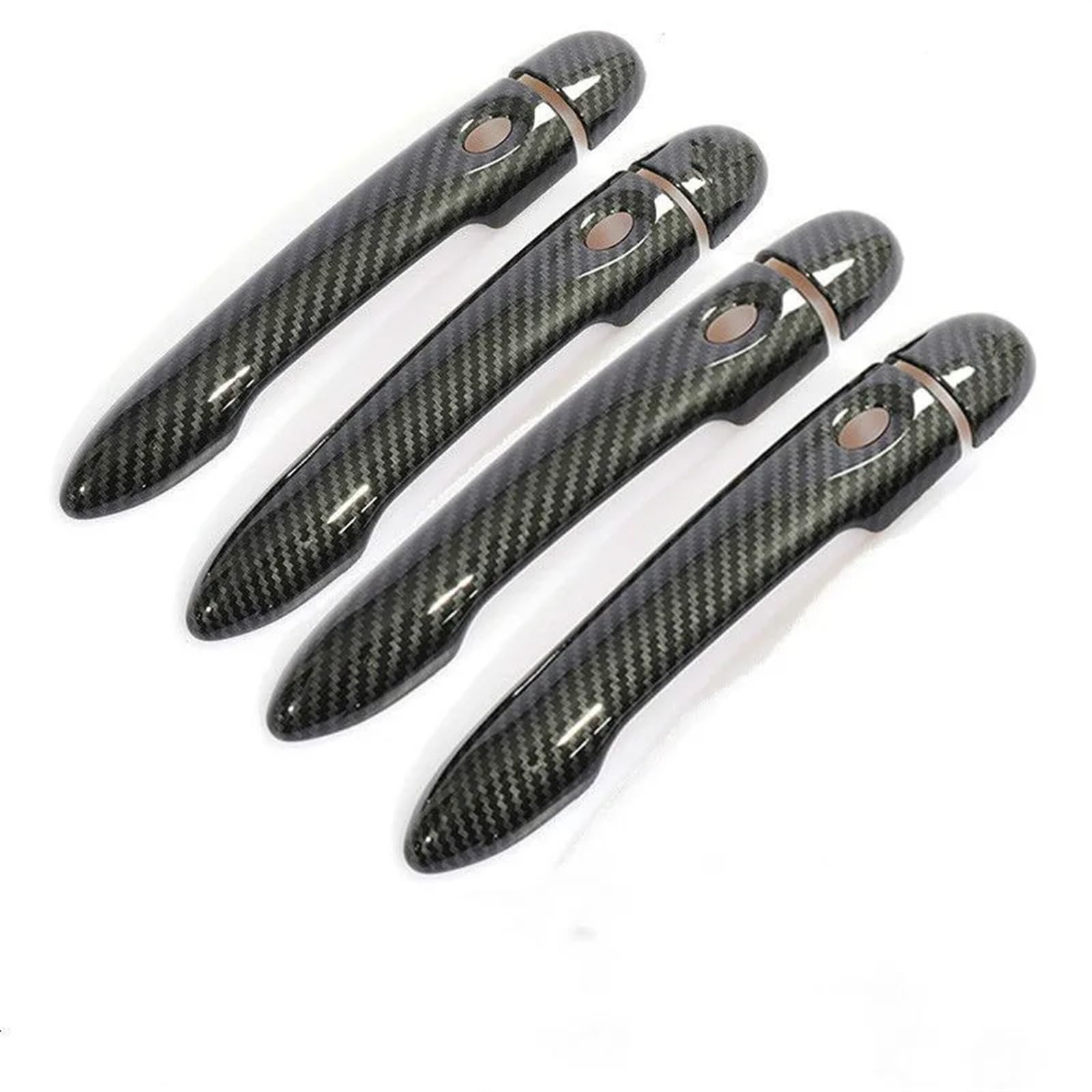 HUVNEXA for Renault, Captur Kaptur, for Samsung, QM3 2013 2014 2015 2016 2017 2018 2019 2020 Carbon Fiber Auto Türgriff Abdeckung Zubehör Abdeckung für Außentürgriffe(4Dr no Key 4 Buttons) von HUVNEXA