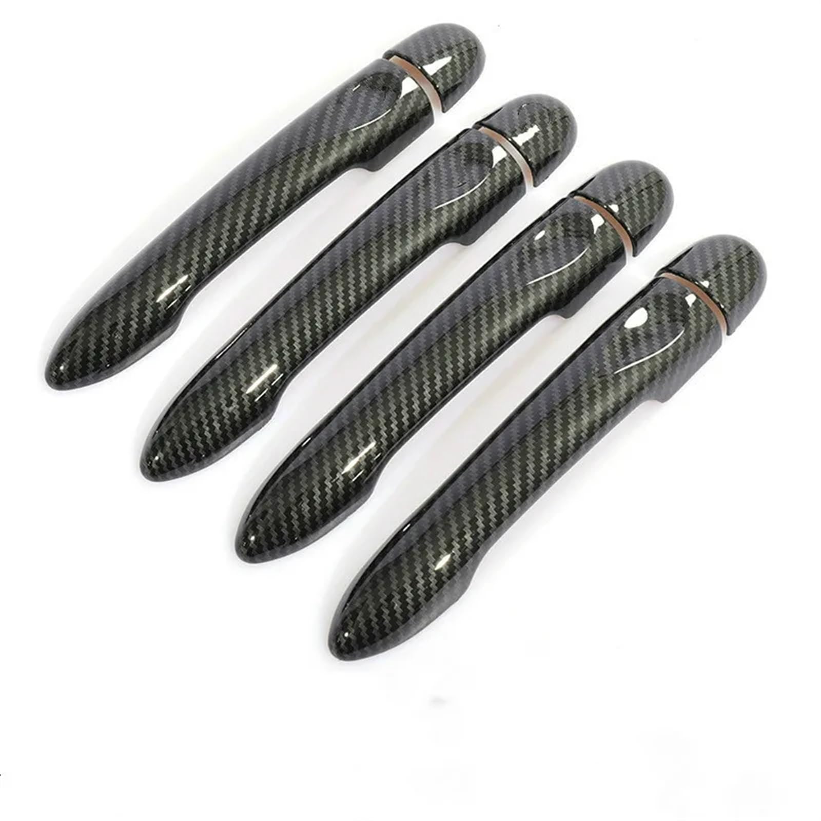 HUVNEXA for Renault, Captur Kaptur, for Samsung, QM3 2013 2014 2015 2016 2017 2018 2019 2020 Carbon Fiber Auto Türgriff Abdeckung Zubehör Abdeckung für Außentürgriffe(4Dr no Key no Button) von HUVNEXA