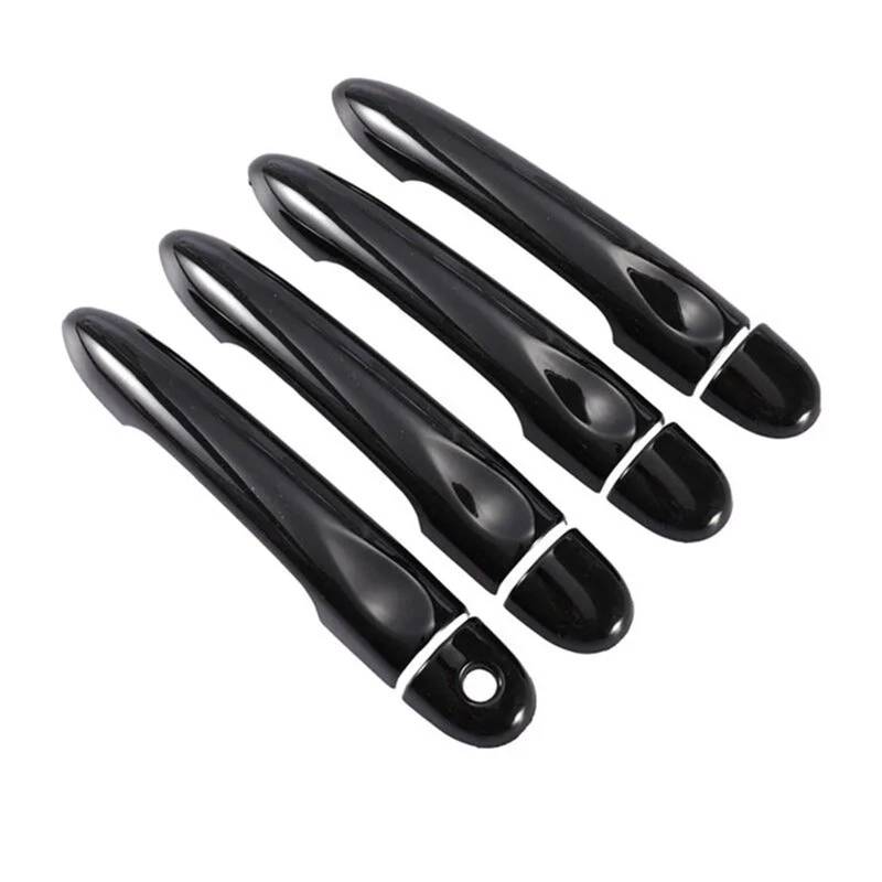 HUVNEXA for Renault, Megane 3 MK3 III 2008 2009 2010 2011 2012 2013 2014 2016, glänzend schwarz, Autotürgriffabdeckung, Zierleiste, Styling-Zubehör Abdeckung für Außentürgriffe(4Dr 1 Key no Button) von HUVNEXA