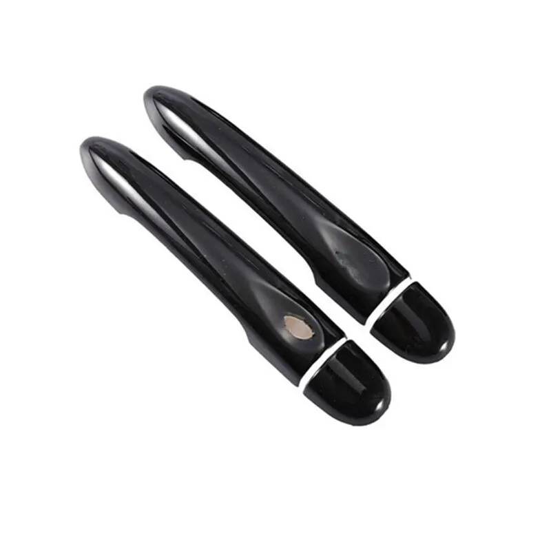 HUVNEXA for Renault, ZOE ZE 2012 2013 2014 2015 2016 2017 Glänzend Schwarz Autotürgriffabdeckung Zierleiste Styling-Zubehör Abdeckung für Außentürgriffe(2Dr no Key 1 Button) von HUVNEXA