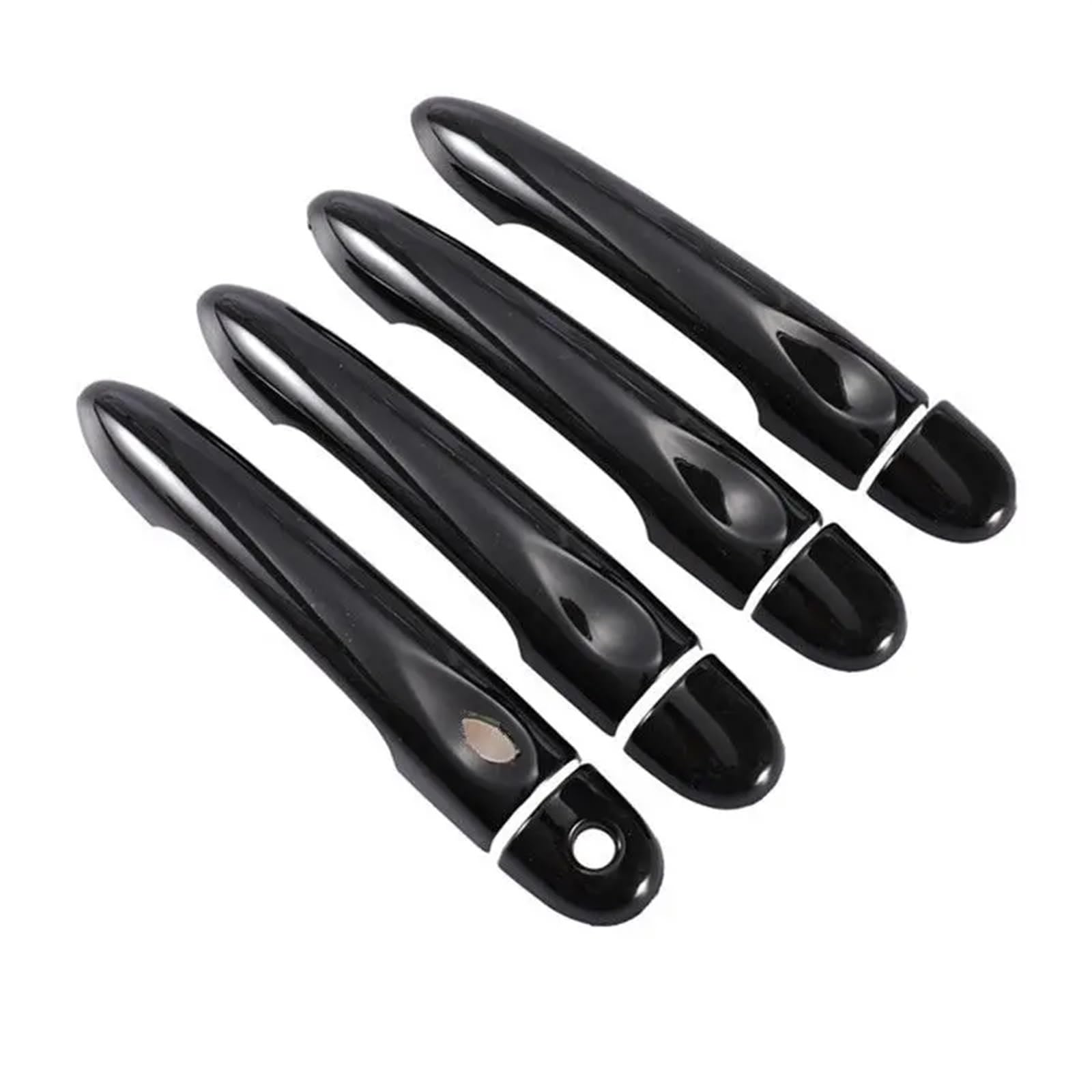 HUVNEXA for Renault, ZOE ZE 2012 2013 2014 2015 2016 2017 Glänzend Schwarz Autotürgriffabdeckung Zierleiste Styling-Zubehör Abdeckung für Außentürgriffe(4Dr 1 Key 1 Button) von HUVNEXA