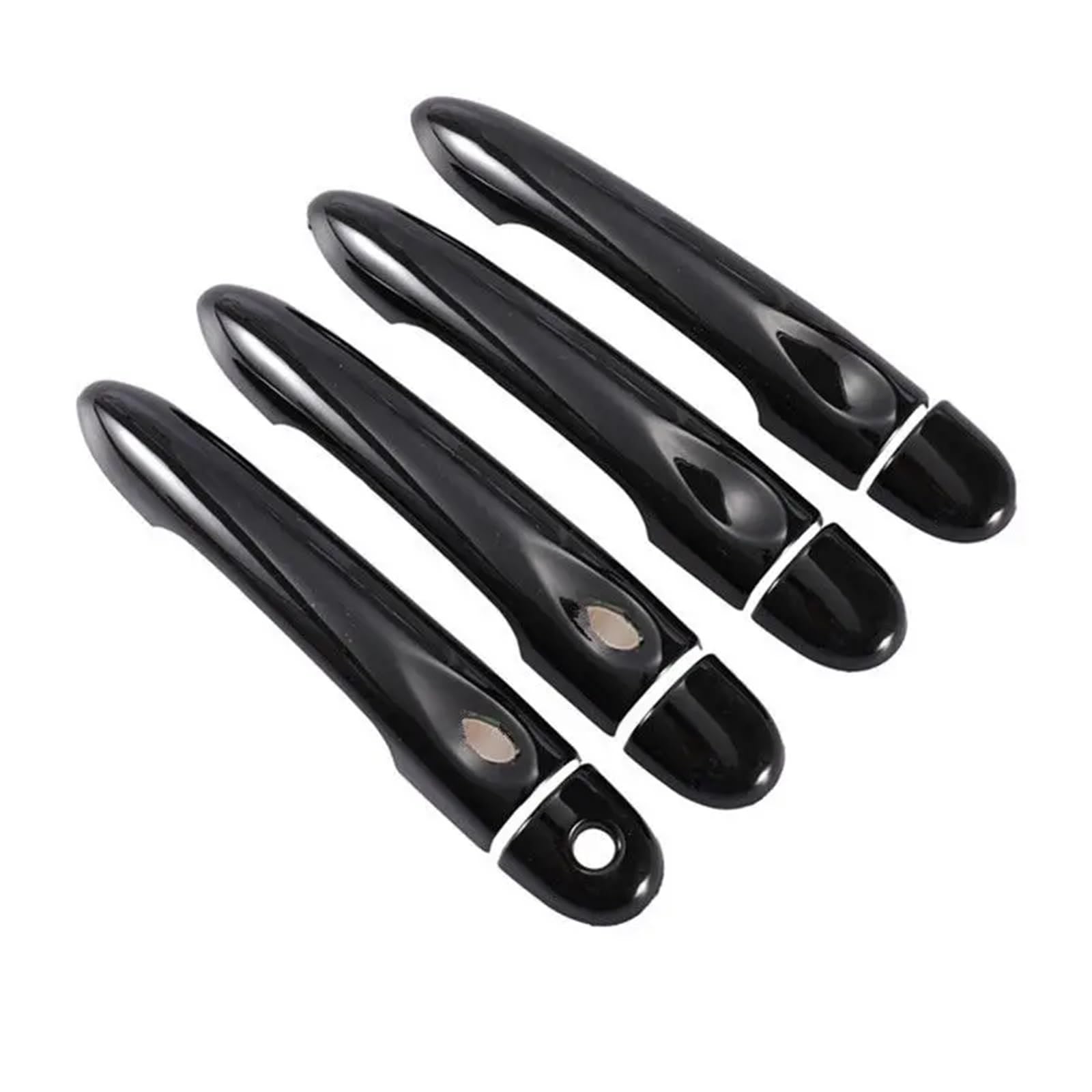 HUVNEXA for Renault, ZOE ZE 2012 2013 2014 2015 2016 2017 Glänzend Schwarz Autotürgriffabdeckung Zierleiste Styling-Zubehör Abdeckung für Außentürgriffe(4Dr 1 Key 2 Buttons) von HUVNEXA