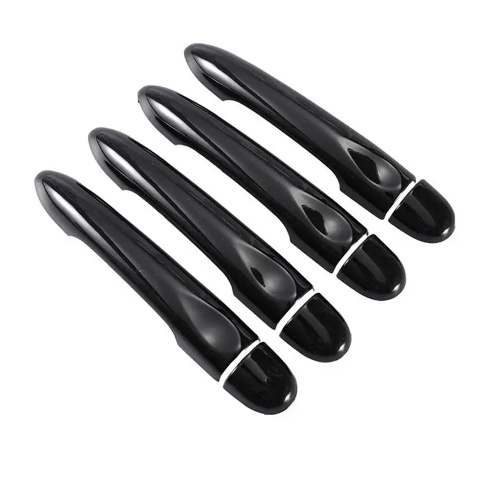 HUVNEXA for Renault, ZOE ZE 2012 2013 2014 2015 2016 2017 Glänzend Schwarz Autotürgriffabdeckung Zierleiste Styling-Zubehör Abdeckung für Außentürgriffe(4Dr no Key no Button) von HUVNEXA