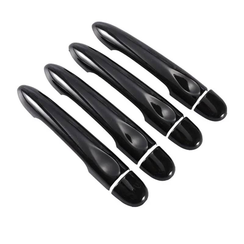 HUVNEXA for Renault, ZOE ZE 2012 2013 2014 2015 2016 2017 Glänzend Schwarz Autotürgriffabdeckung Zierleiste Styling-Zubehör Abdeckung für Außentürgriffe(4Dr no Key no Button) von HUVNEXA