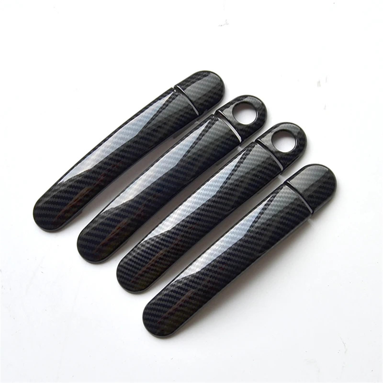 HUVNEXA for Seat, Leon MK1 1M 1999 2000 2001 2002 2003 2004 Chrom-Kohlefaser-Autotürgriffblenden, Autozubehör, Styling-Aufkleber Abdeckung für Außentürgriffe(Model 2) von HUVNEXA