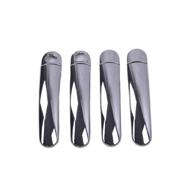 HUVNEXA for Seat, Leon MK2 1P FR FR+ Cupra 2006~2012, glänzendes Schwarzchrom, Autotürgriffblenden, Zubehör, Styling-Aufkleber Abdeckung für Außentürgriffe(Model 4) von HUVNEXA