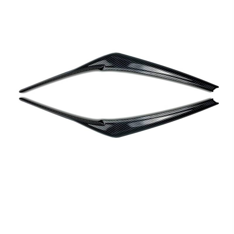 HUVNEXA for Toyota, for Camry XV70 LE XLE SE XSE Hybrid 2018-2023 Auto Scheinwerfer Augenbrauen Augenlider Aufkleber ABS Trim Abdeckung Zubehör Autoscheinwerferaufkleber(Carbon Look) von HUVNEXA